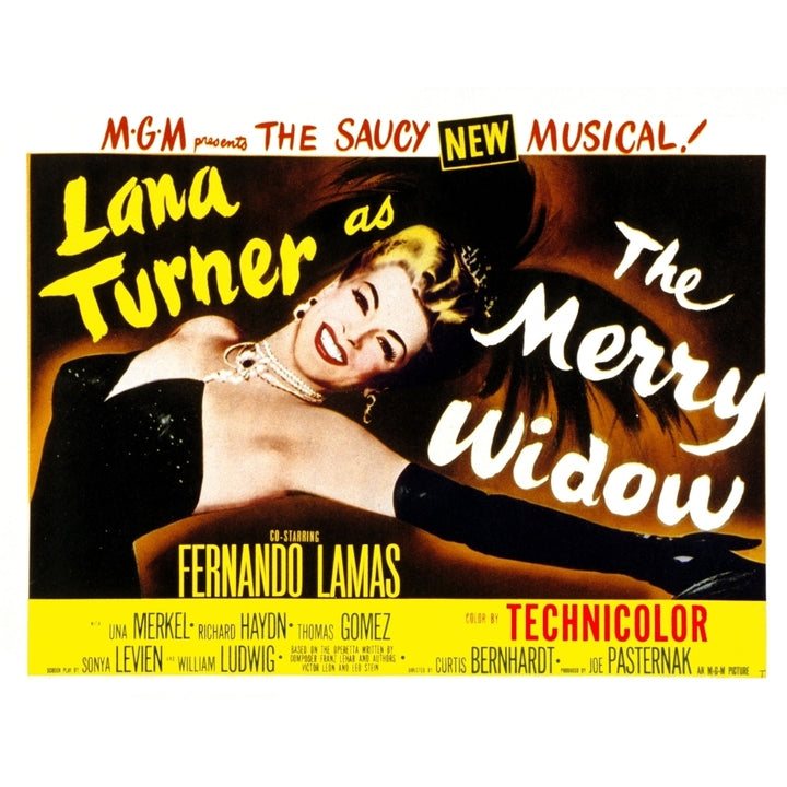 The Merry Widow Lana Turner 1952 Movie Poster Masterprint Image 1