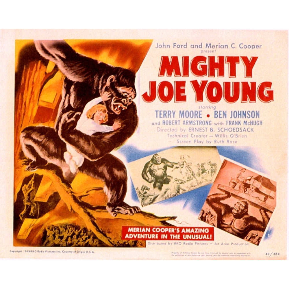 Mighty Joe Young Terry Moore 1949 Movie Poster Masterprint Image 1