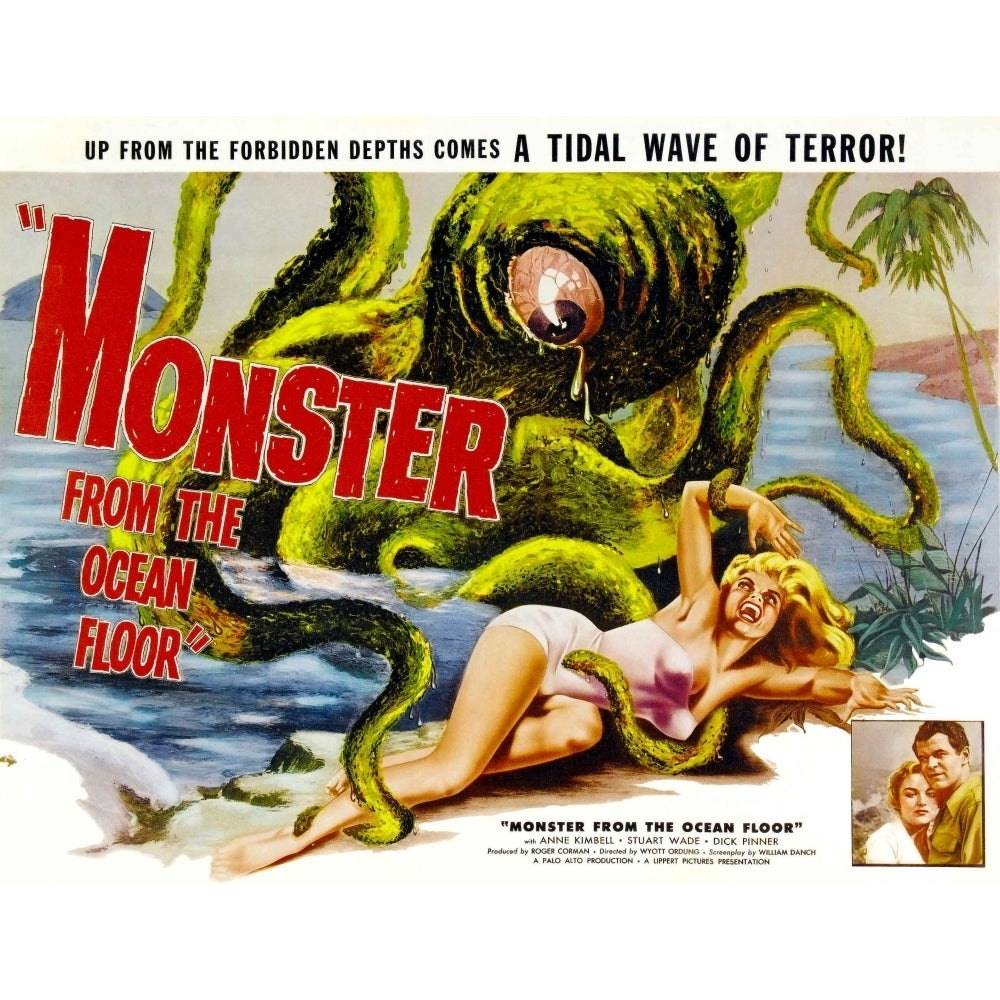 Monster From The Ocean Floor Anne Kimbell Stuart Wade 1954 Movie Poster Masterprint Image 2