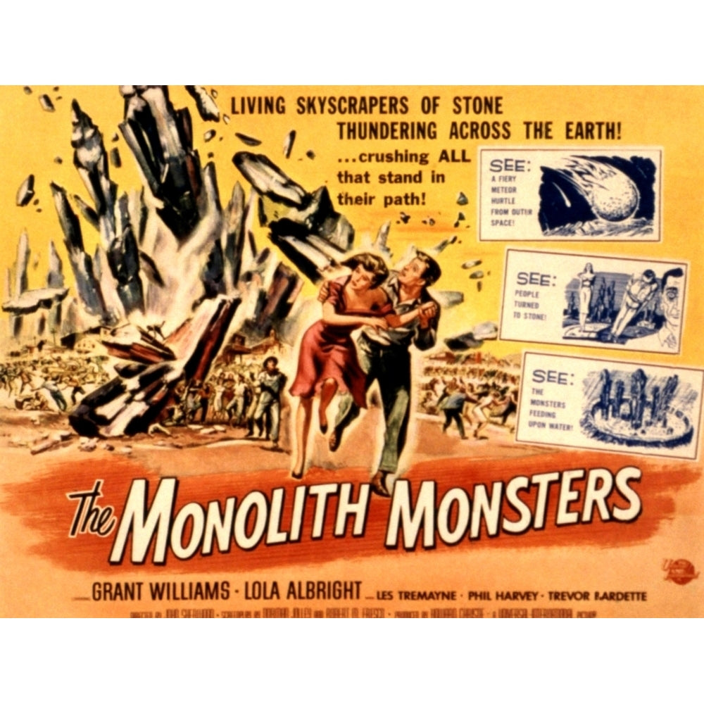 The Monolith Monsters Grant Williams Lola Albright 1957 Movie Poster Masterprint Image 1