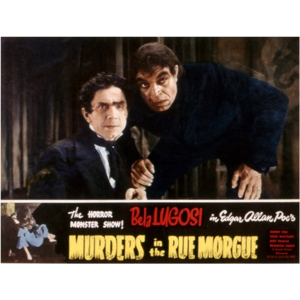 Murders In The Rue Morgue Bela Lugosi Noble Johnson 1932 Movie Poster Masterprint Image 2