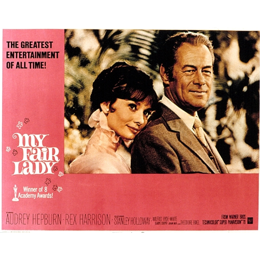 My Fair Lady Audrey Hepburn Rex Harrison 1964 Movie Poster Masterprint Image 1