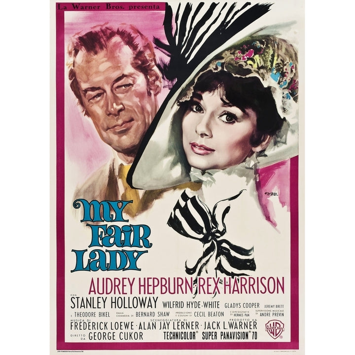 My Fair Lady Rex Harrison Audrey Hepburn 1964 Movie Poster Masterprint Image 1