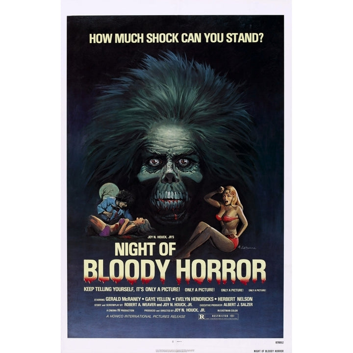 Night Of Bloody Horror Us Poster Art Gerald Mcraney 1969 Movie Poster Masterprint Image 1