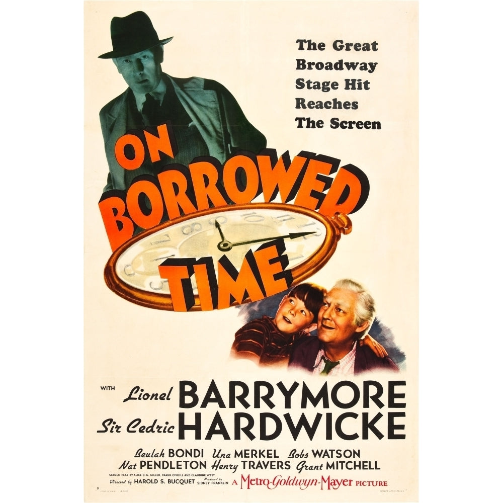 On Borrowed Time Cedric Hardwicke Bobs Watson Lionel Barrymore 1939 Movie Poster Masterprint Image 1