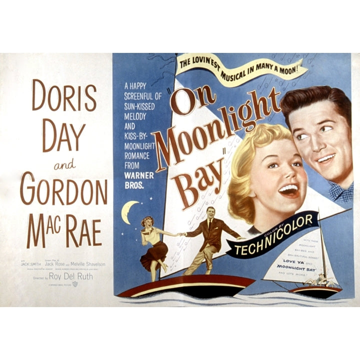 On Moonlight Bay Doris Day Gordon Macrae 1951 Movie Poster Masterprint Image 1