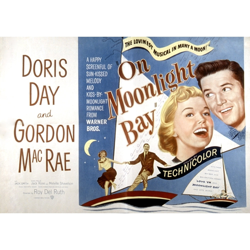 On Moonlight Bay Doris Day Gordon Macrae 1951 Movie Poster Masterprint Image 2