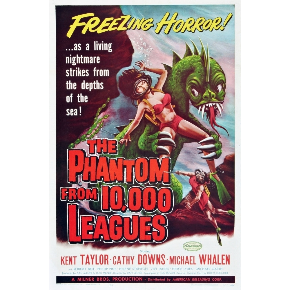 The Phantom From 10000 Leagues Us Poster Art 1956 Movie Poster Masterprint Image 2