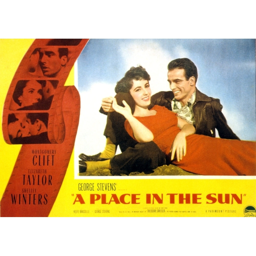 A Place In The Sun Elizabeth Taylor Montgomery Clift 1951 Movie Poster Masterprint Image 1