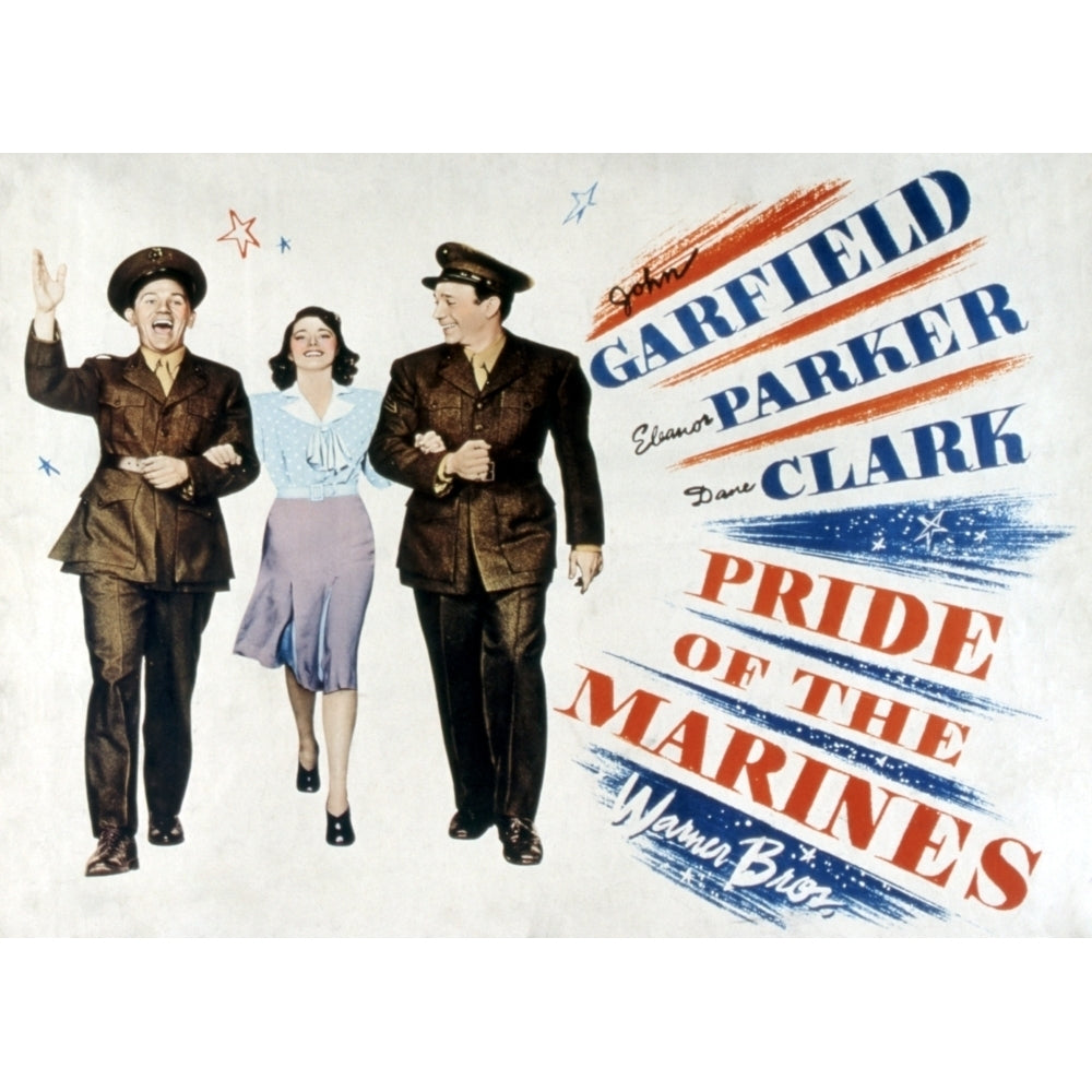 Pride Of The Marines John Garfield Eleanor Parker Dane Clark 1945. Movie Poster Masterprint Image 2