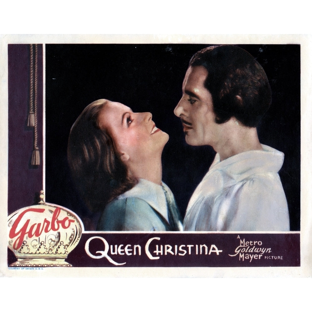 Queen Christina From Left Greta Garbo John Gilbert 1933 Movie Poster Masterprint Image 2