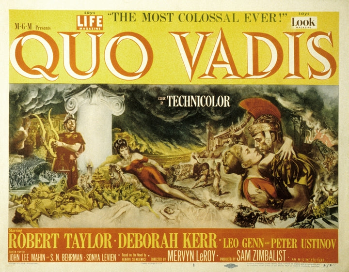 Quo Vadis Peter Ustinov Patricia Laffan Deborah Kerr Robert Taylor 1951. Movie Poster Masterprint Image 1