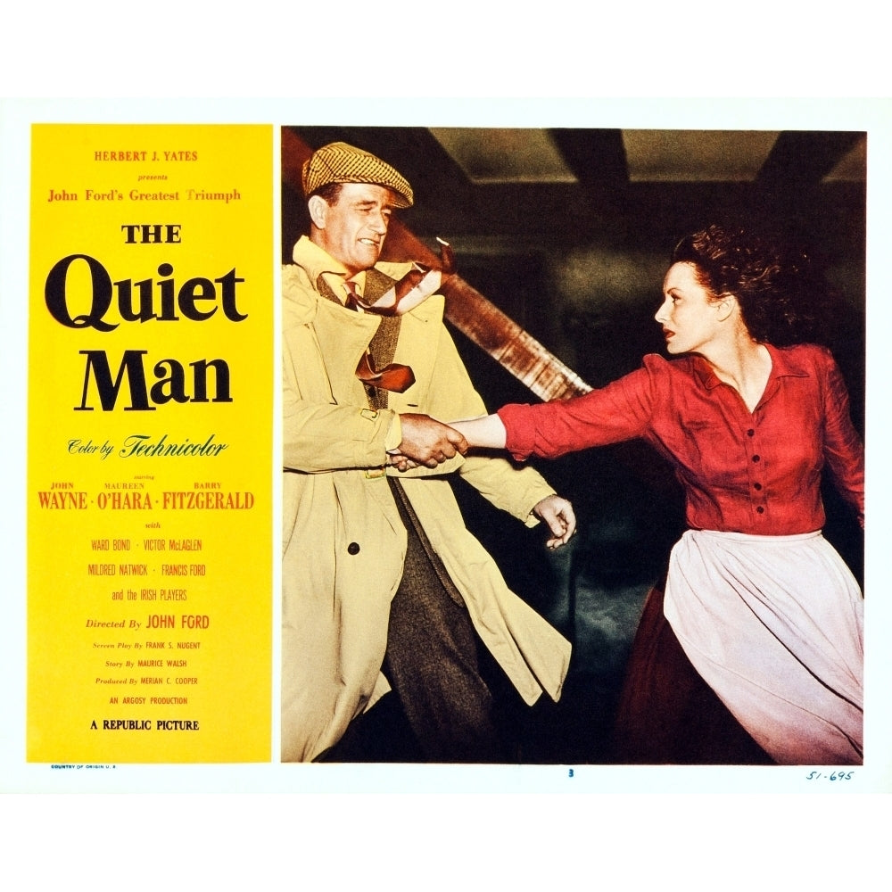 The Quiet Man John Wayne Maureen OHara 1952 Movie Poster Masterprint Image 1