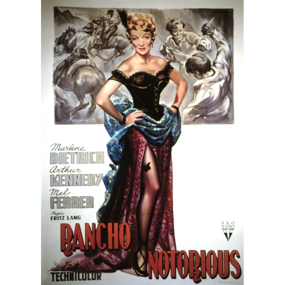 Rancho Notorious Marlene Dietrich 1952 Movie Poster Masterprint Image 1