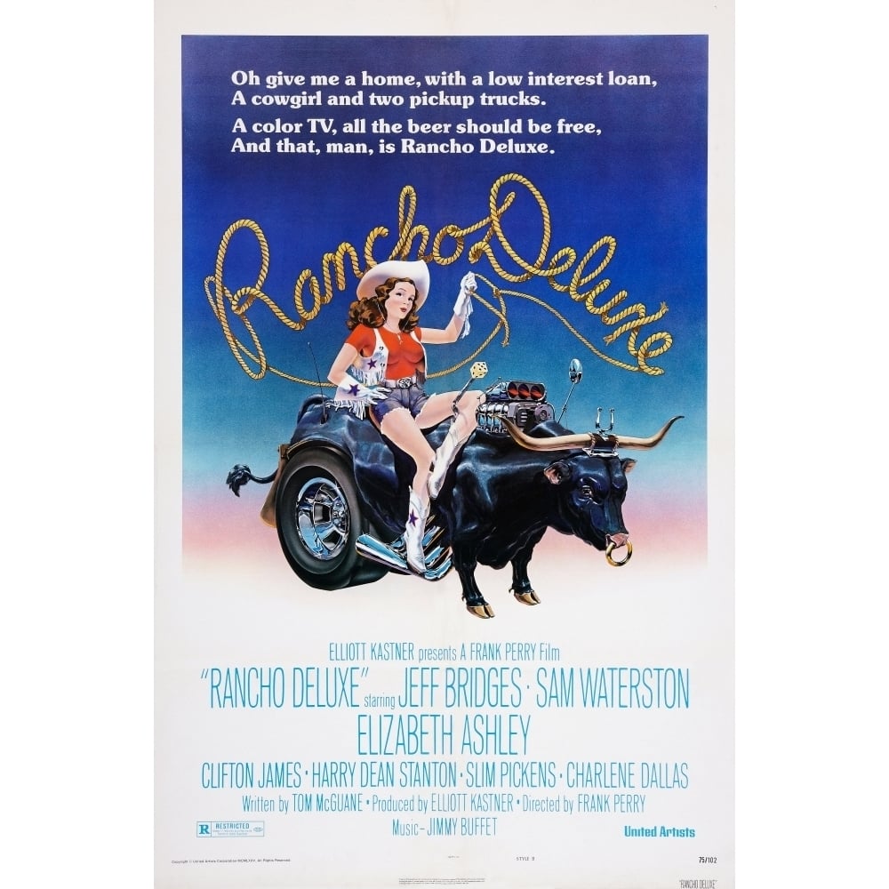 Rancho Deluxe Us Poster Art Elizabeth Ashley 1975 Movie Poster Masterprint Image 1