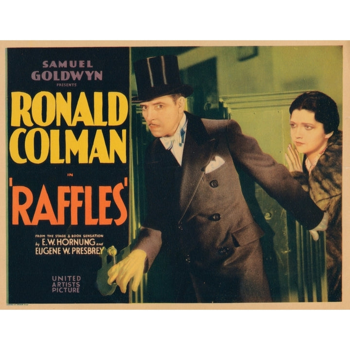 Raffles Ronald Colman Kay Francis 1930 Movie Poster Masterprint Image 1