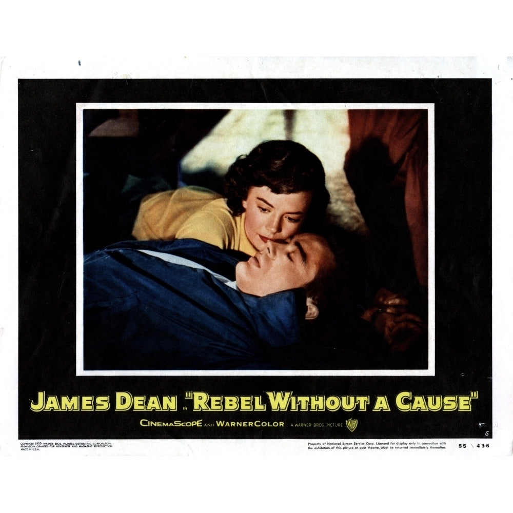 Rebel Without A Cause From Top Natalie Wood James Dean 1955 Movie Poster Masterprint Image 2