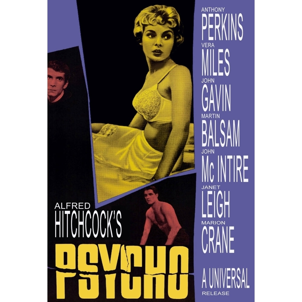 Psycho Anthony Perkins Janet Leigh John Gavin 1960 Movie Poster Masterprint Image 2