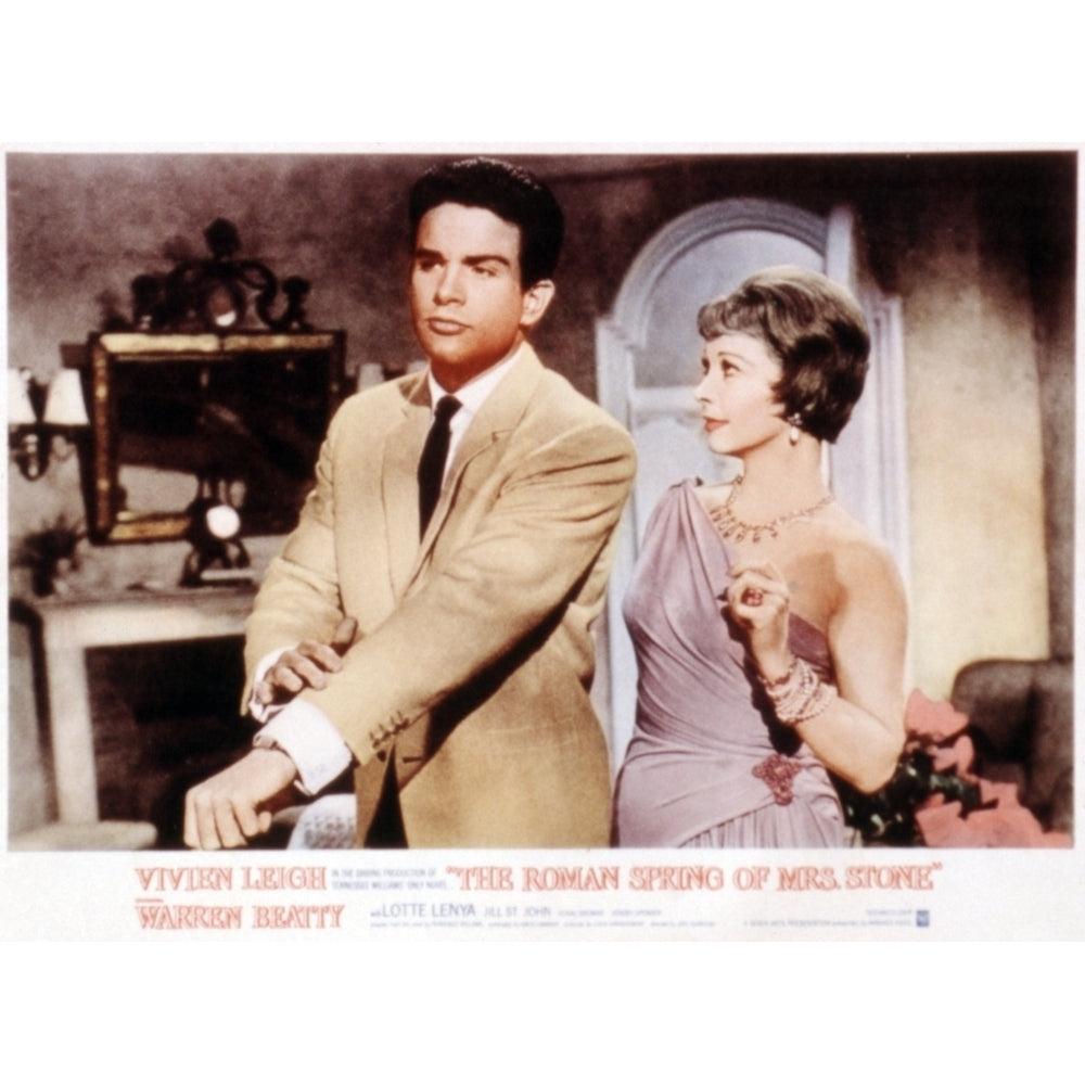 The Roman Spring Of Mrs. Stone Warren Beatty Vivien Leigh 1961. Movie Poster Masterprint Image 2