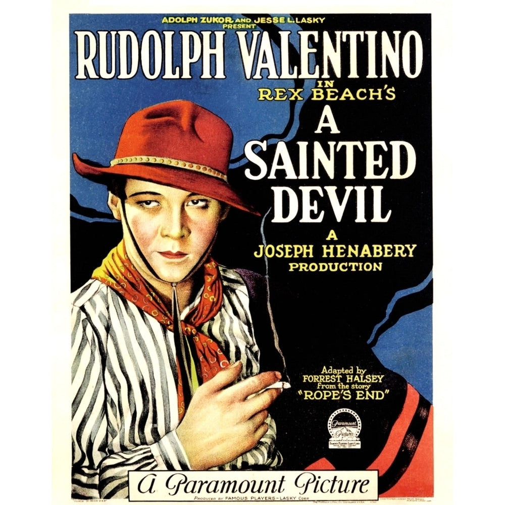 A Sainted Devil Rudolph Valentino 1924 Gaucho Movie Poster Masterprint Image 2