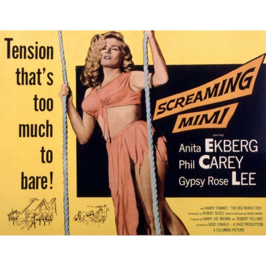 Screaming Mimi Anita Ekberg 1958 Movie Poster Masterprint Image 1