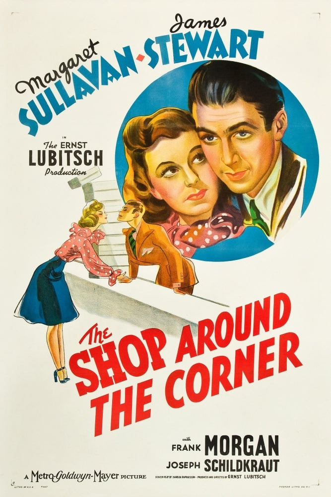 The Shop Around The Corner From Left: Margaret Sullavan James Stewart 1940 Movie Poster Masterprint Image 1