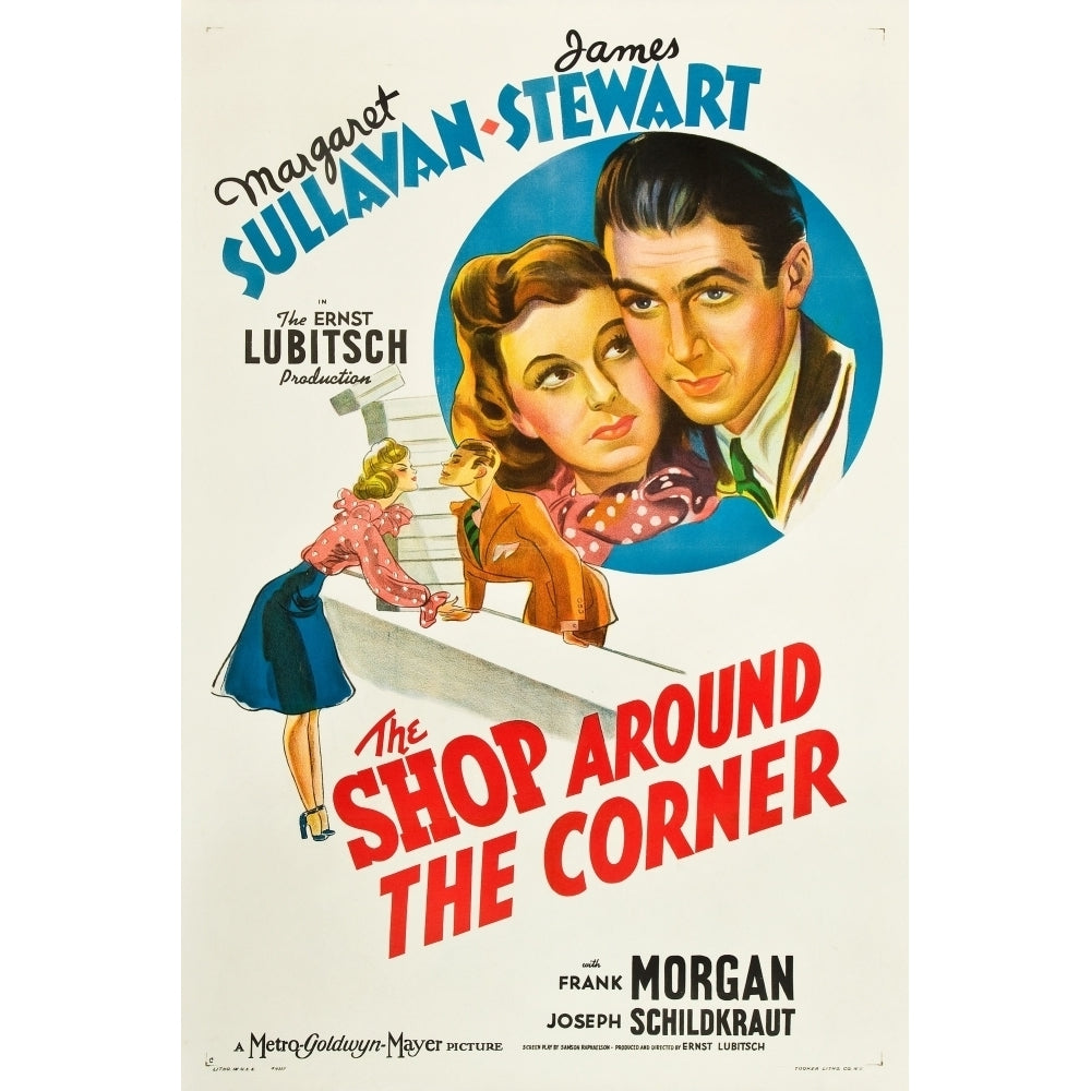 The Shop Around The Corner From Left: Margaret Sullavan James Stewart 1940 Movie Poster Masterprint Image 2