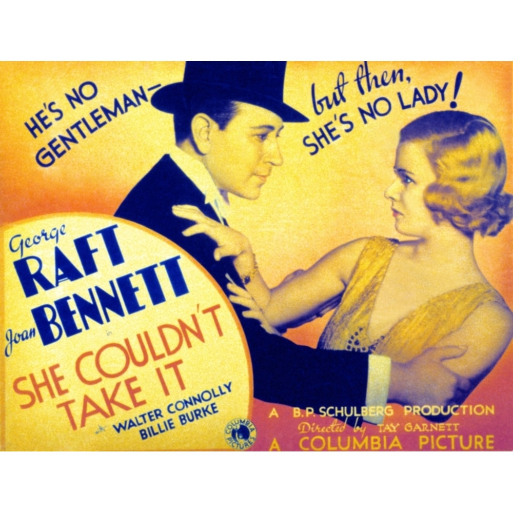 She CouldnT Take It George Raft Joan Bennett 1935 Movie Poster Masterprint Image 2