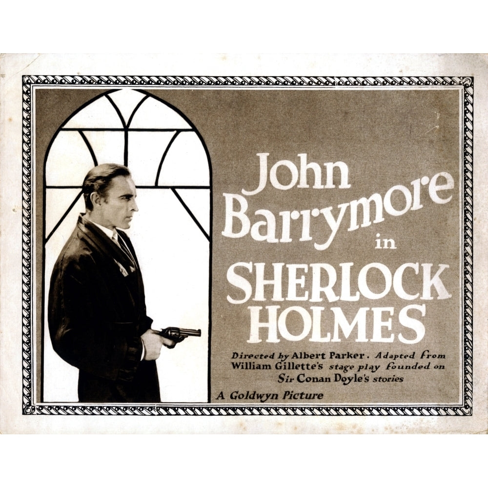 Sherlock Holmes John Barrymore 1922 Movie Poster Masterprint Image 1