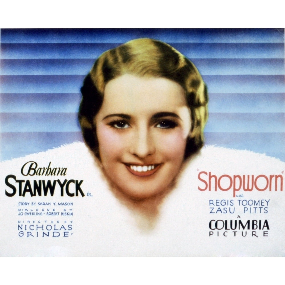 Shopworn Lobbycard Barbara Stanwyck 1932 Movie Poster Masterprint Image 2