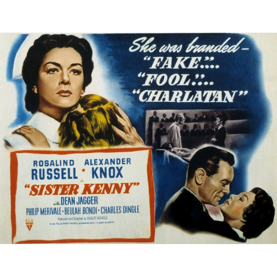 Sister Kenny Rosalind Russell Dean Jagger 1946 Movie Poster Masterprint Image 1