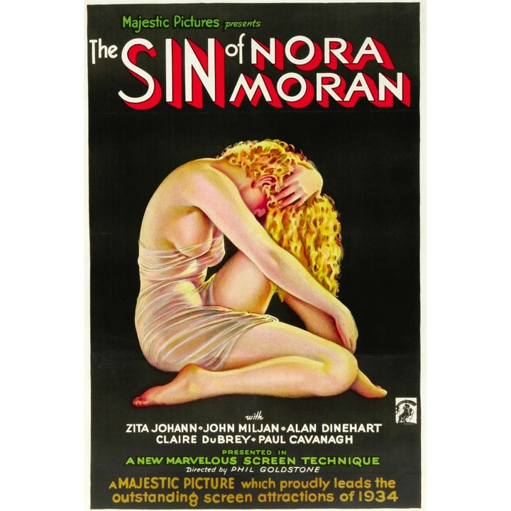 The Sin Of Nora Moran Poster Art 1933 Movie Poster Masterprint Image 1