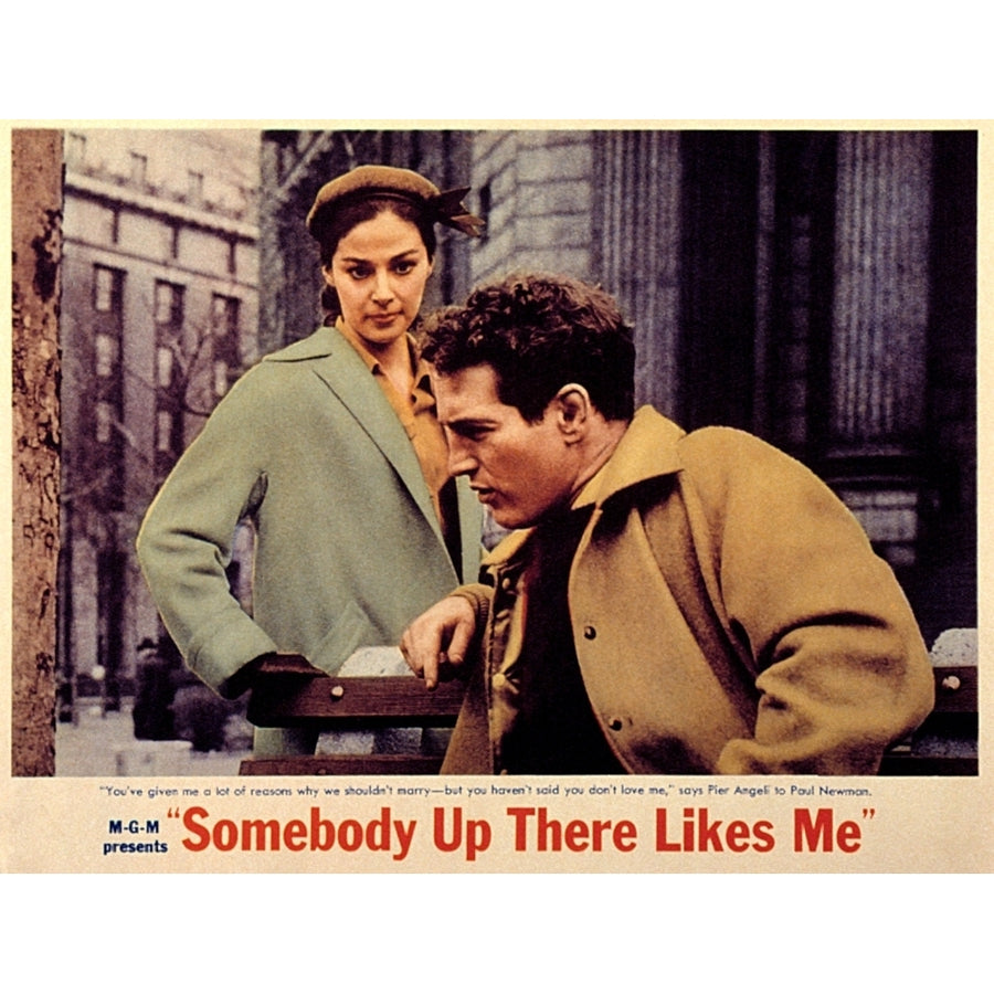 Somebody Up There Likes Me Pier Angeli Paul Newman 1956 Movie Poster Masterprint Image 1