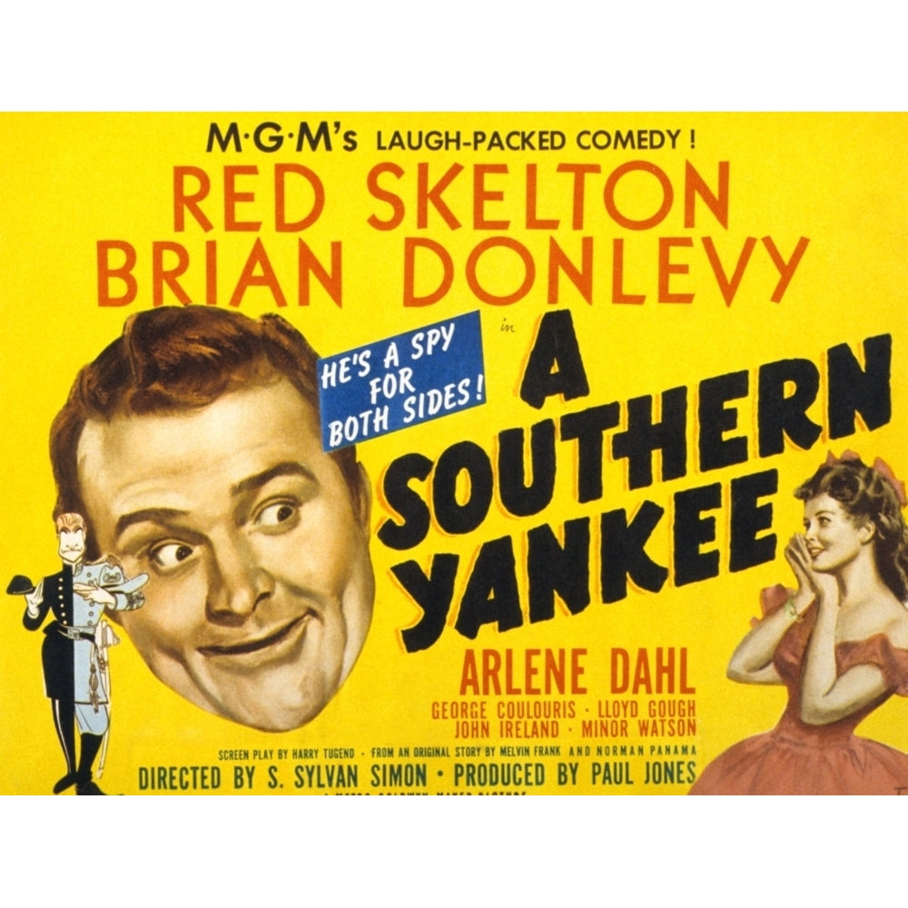 A Southern Yankee Red Skelton Arlene Dahl 1948 Movie Poster Masterprint Image 2