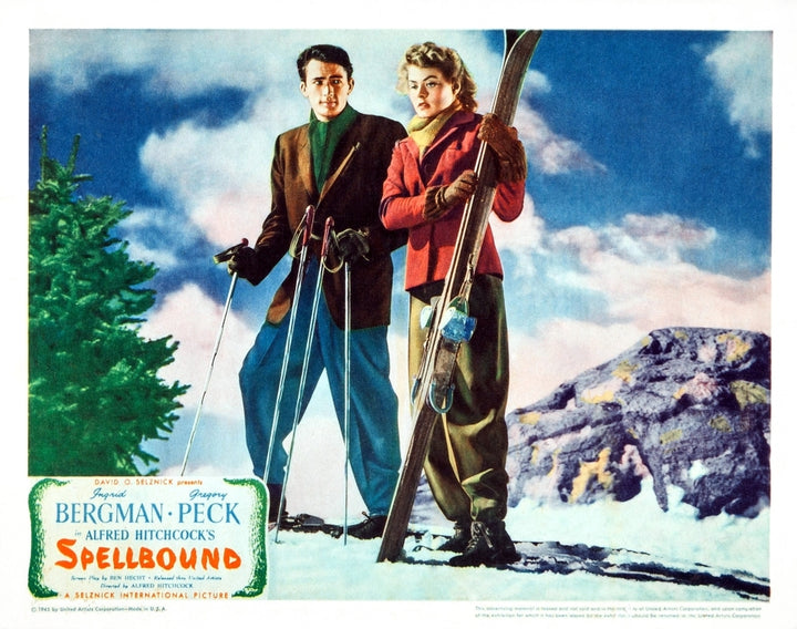 Spellbound Us Poster Gregory Peck Ingrid Bergman 1945 Movie Poster Masterprint Image 1