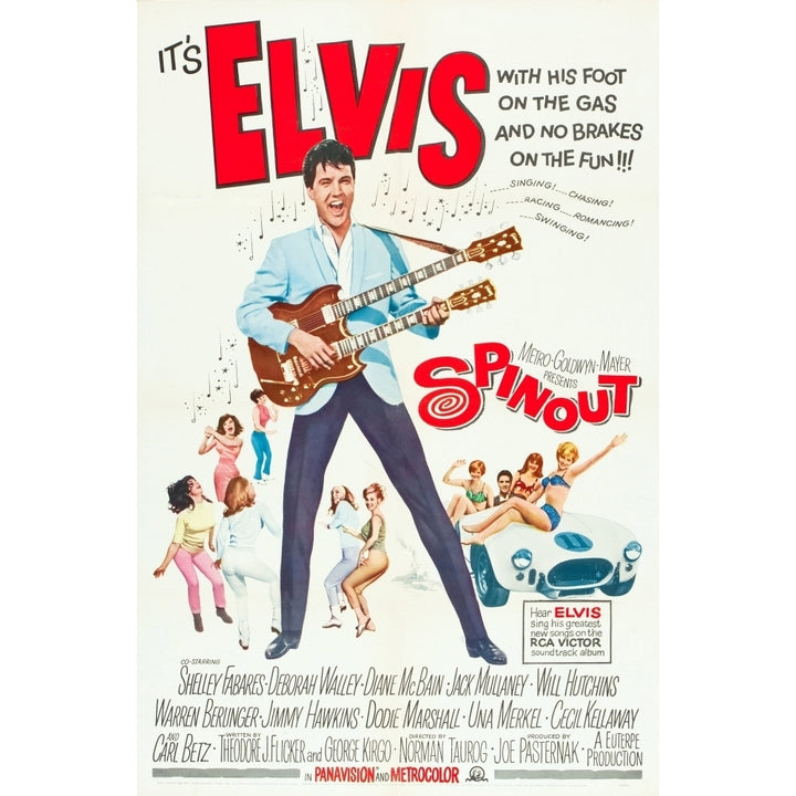 Spinout Elvis Presley 1966 Movie Poster Masterprint Image 2