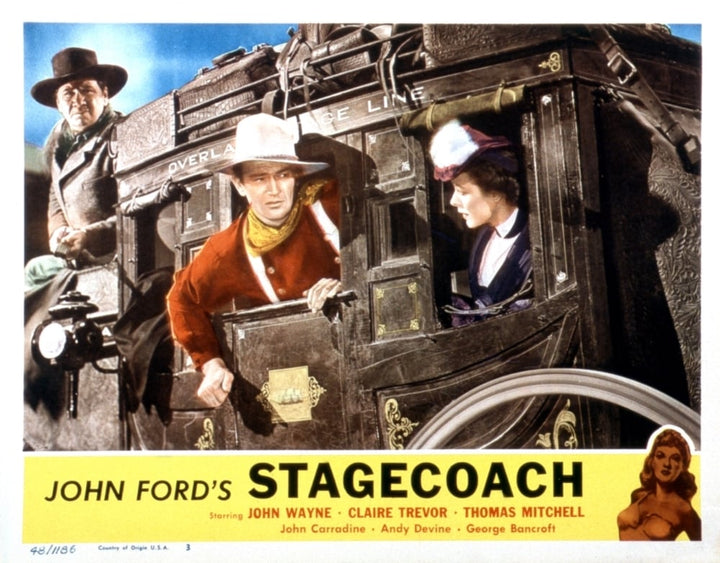 Stagecoach From Left: George Bancroft John Wayne Louise Platt 1939 Movie Poster Masterprint Image 1