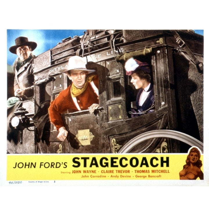 Stagecoach From Left: George Bancroft John Wayne Louise Platt 1939 Movie Poster Masterprint Image 2