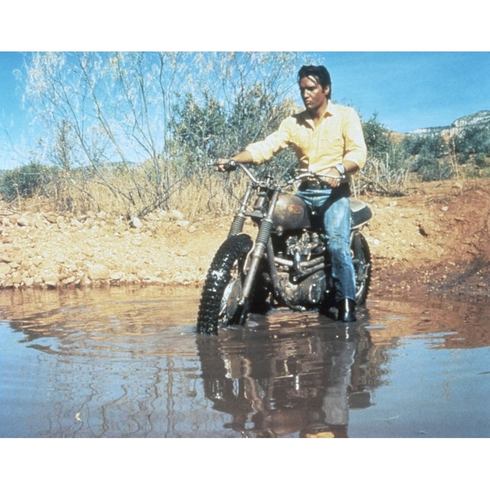 Stay Away Joe Elvis Presley On A Motorcycle 1968 Poster Print Image 1