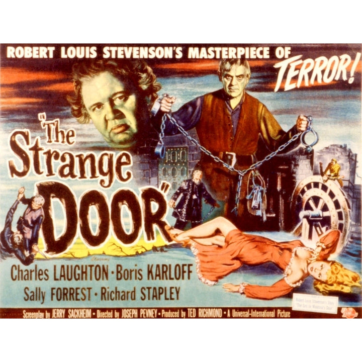 The Strange Door Charles Laughton Boris Karloff Sally Forrest 1951 Movie Poster Masterprint Image 2