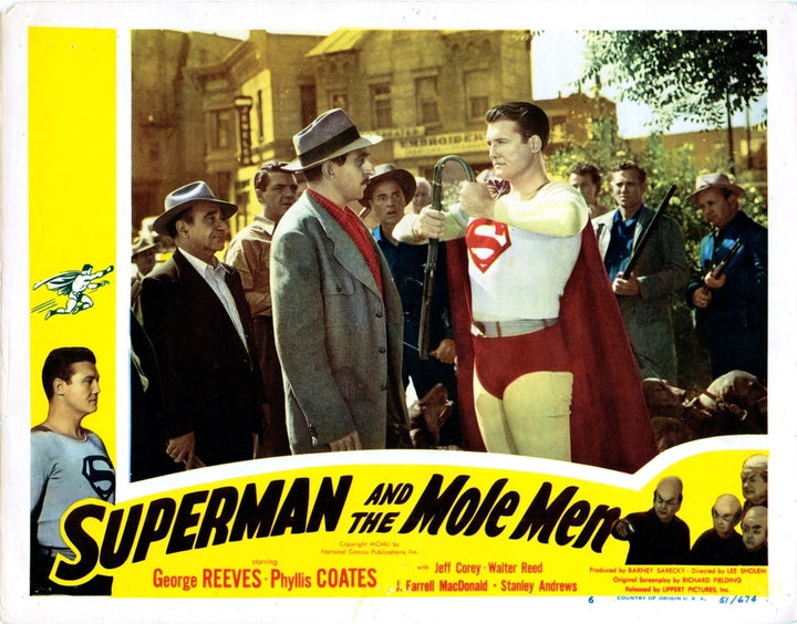 Superman And The Mole Men Us Lobbycard From Left: Jeff Corey George Reeves 1951. Movie Poster Masterprint Image 1