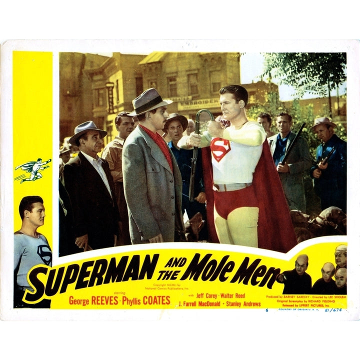 Superman And The Mole Men Us Lobbycard From Left: Jeff Corey George Reeves 1951. Movie Poster Masterprint Image 2