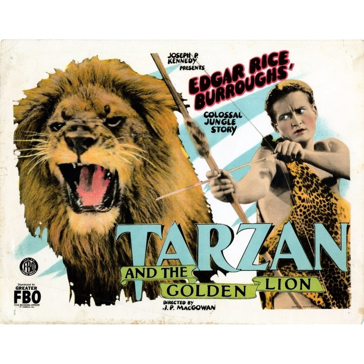 Tarzan And The Golden Lion Us Lobbycard James Pierce 1927 Movie Poster Masterprint Image 1