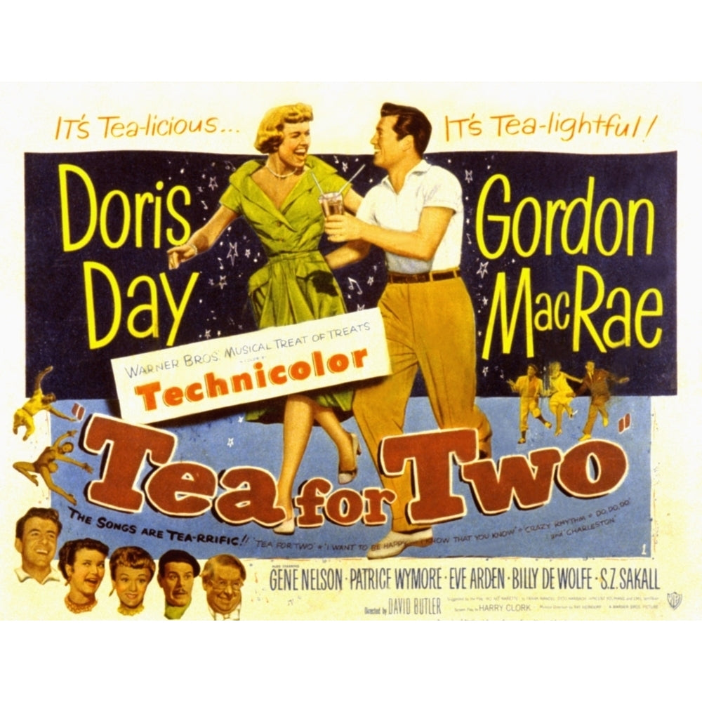 Tea For Two Doris Day Gordon Macrae 1950 Movie Poster Masterprint Image 2