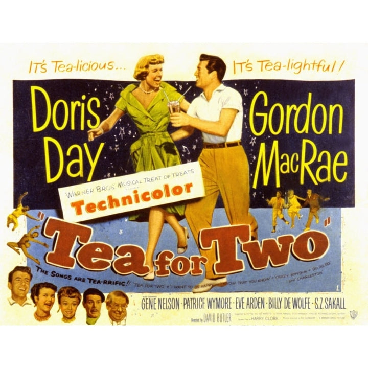 Tea For Two Doris Day Gordon Macrae 1950 Movie Poster Masterprint Image 1