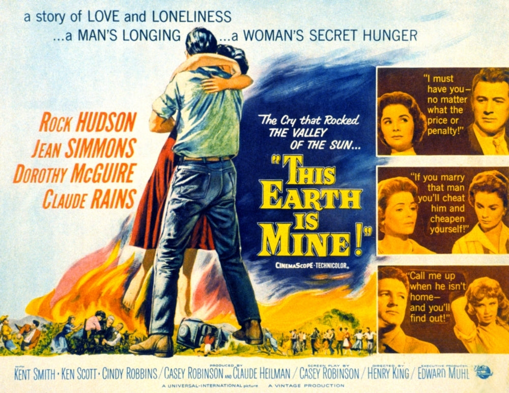 This Earth Is Mine Dorothy Mcguire Rock Hudson Jean Simmons Cindy Robbins 1959 Movie Poster Masterprint Image 1