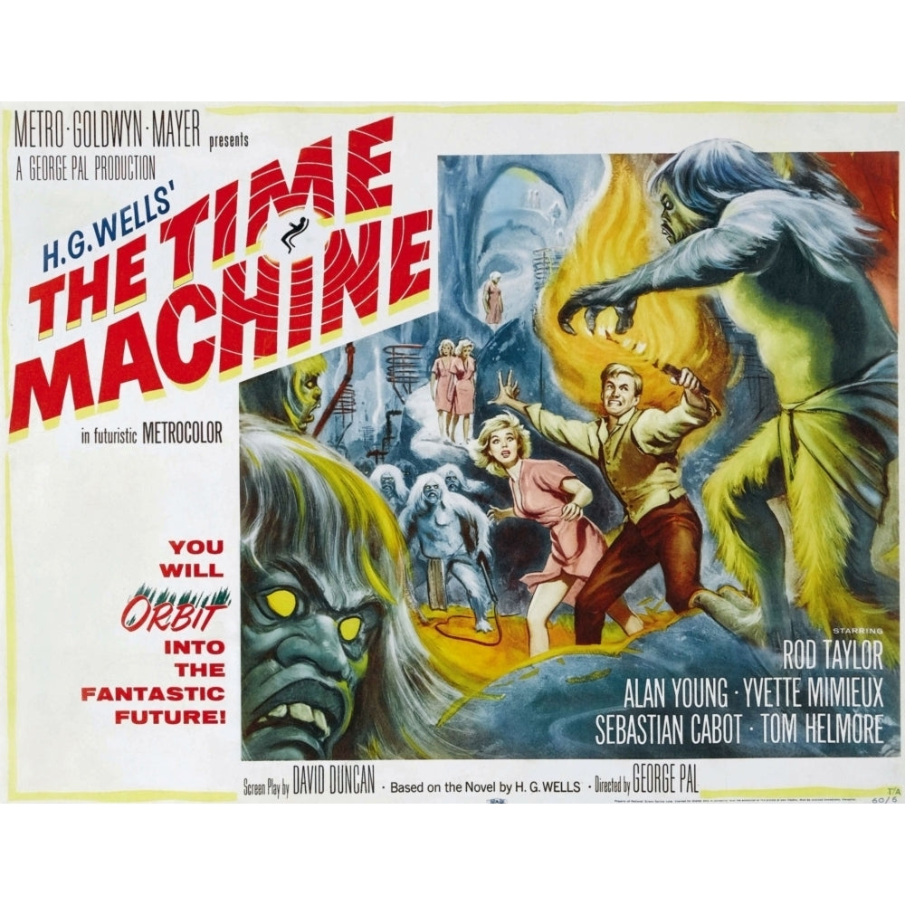 The Time Machine Yvette Mimieux Rod Taylor 1960 Movie Poster Masterprint Image 2