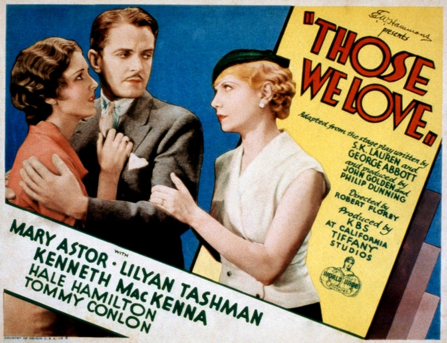 Those We Love Mary Astor Kenneth Mackenna Lilyan Tashman 1932 Movie Poster Masterprint Image 1