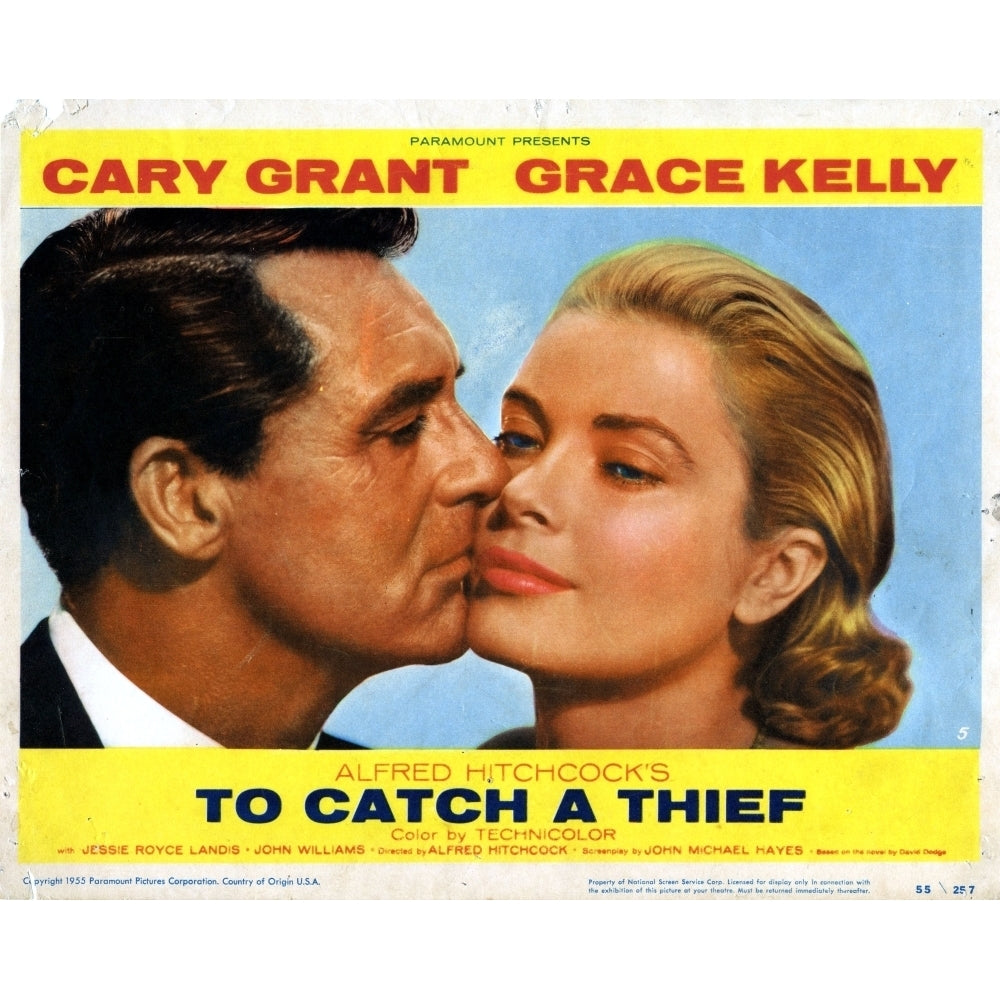 To Catch A Thief Cary Grant Grace Kelly 1955 Poster Print Image 2