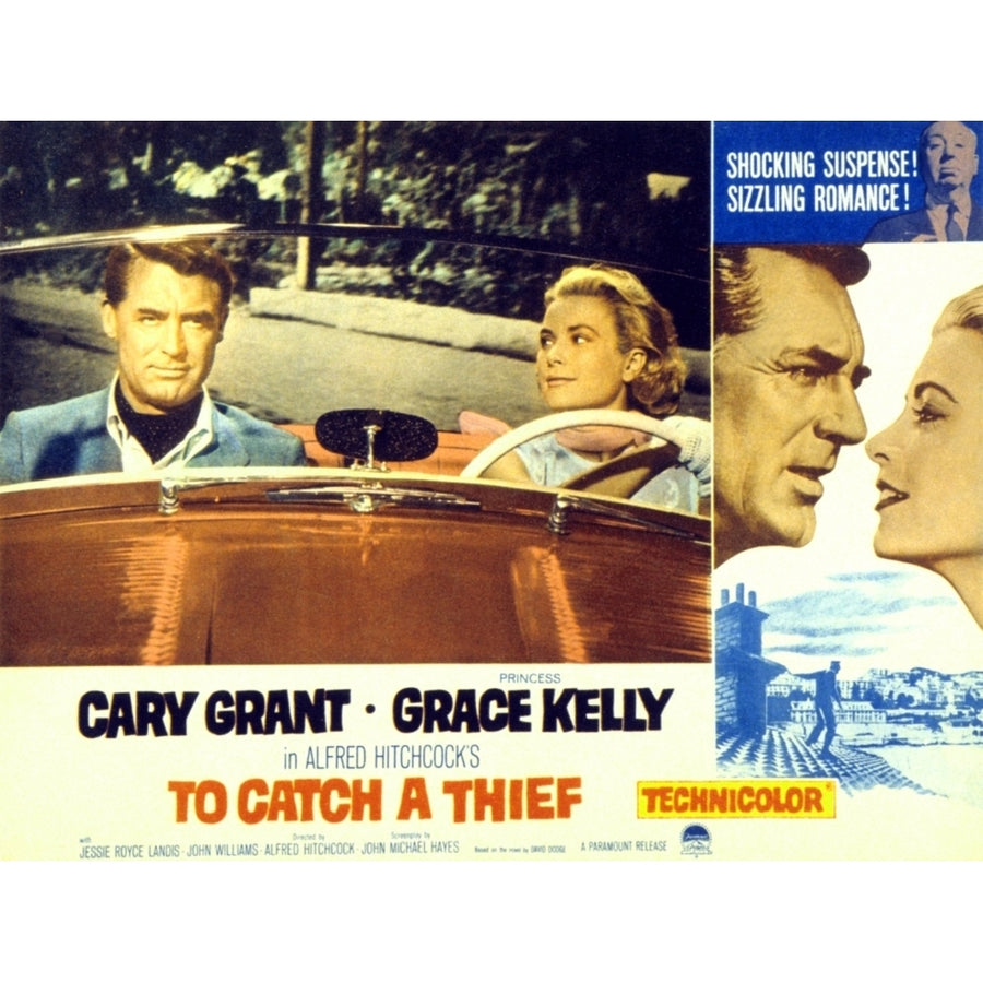 To Catch A Thief Poster Art Cary Grant Grace Kelly 1955 Movie Poster Masterprint Image 1